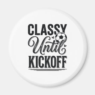 Elegant bis Anpfiff Fußball Vintage-Shirt-Design_1 Magnet