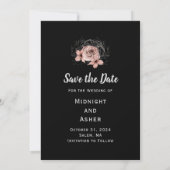 Elegant bis Tod machen uns Teil gotisch Save the D Date (Rückseite)