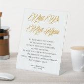 Elegant bis wir wieder Beerdigungsgedicht treffen Sockelschild (In SItu)