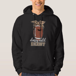 Elegant bis zum Anpfiff American Football Hoodie