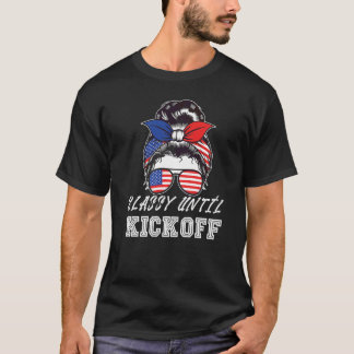 Elegant bis zum Anpfiff American Football Mädchen  T-Shirt