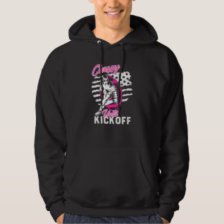 Elegant bis zum Kickoff American Football Mädchen Hoodie