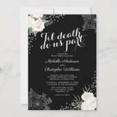 Elegant bis zum Tod tun uns Teil Hochzeit Einladung (Vorderseite)