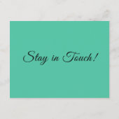 Elegant Biscay Green haben wir eine neue Adresse Begleitkarte (Rückseite)