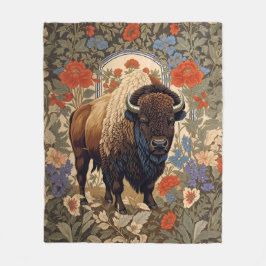 Elegant Bison William Morris Inspiriert Fleecedecke
