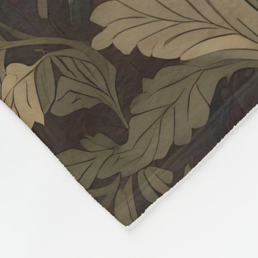 Elegant Bison William Morris Inspiriert Fleecedecke (Ecke)