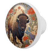 Elegant Bison William Morris Inspiriert Keramikknauf (Rechts)