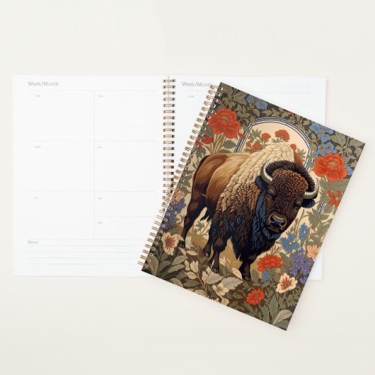 Elegant Bison William Morris Inspiriert Planer (Anzeige)