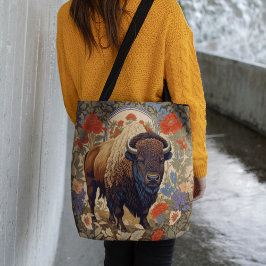 Elegant Bison William Morris Inspiriert Tasche