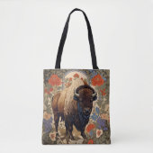 Elegant Bison William Morris Inspiriert Tasche (Vorderseite)