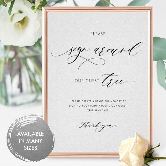 Elegant bitte unterschreiben Sie unser Gästebuch-Z Poster