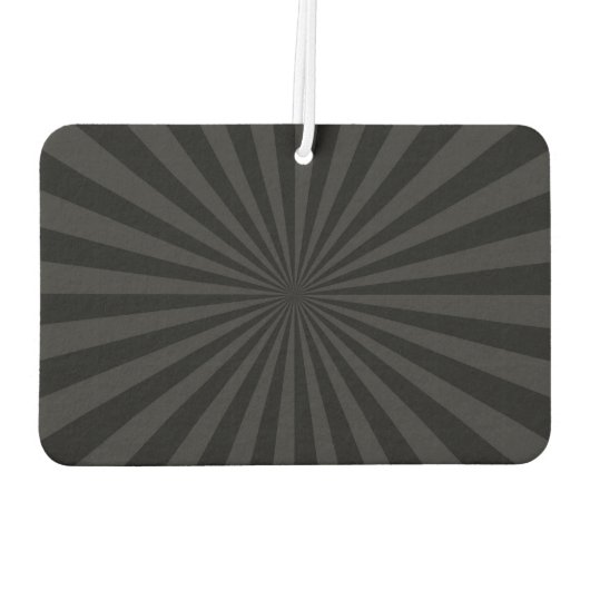 Elegant Black and Charcoal Burst Customize This Autolufterfrischer (Rückseite)