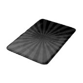 Elegant Black and Charcoal Burst Customize This Badematte (Schrägansicht)