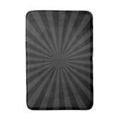 Elegant Black and Charcoal Burst Customize This Badematte (Vorderseite Vertikal)