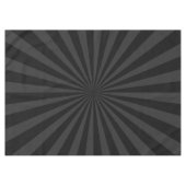 Elegant Black and Charcoal Burst Customize This Tischdecke (Vorderseite (Horizontal))
