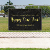 Elegant Black and Gold New Year’s Greeting Banner (Insitu)