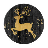 Elegant Black and Gold Rudolph Schneidebrett (Vorderseite)