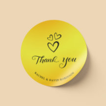 Elegant Black and Gold Vielen Dank