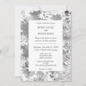 Elegant Black and Gray Einladung (Vorderseite)