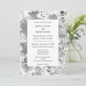 Elegant Black and Gray Einladung (Stehend Vorderseite)