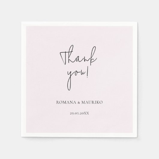 Elegant Black and Lilac Minimalistisch Serviette (Vorderseite)