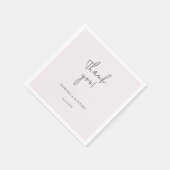 Elegant Black and Lilac Minimalistisch Serviette (Ecke)