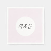 Elegant Black and Lilac Minimalistisch Serviette (Vorderseite)