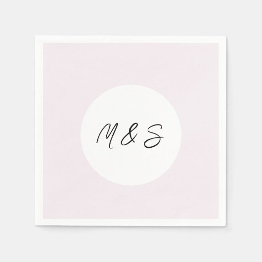 Elegant Black and Lilac Minimalistisch Serviette (Vorderseite)