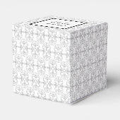 Elegant Black and White Art Deco Style Geschenkschachtel (Rückseite)