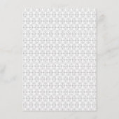 Elegant Black and White Art Deco Style Menükarte (Rückseite)