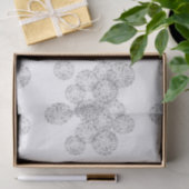 Elegant Black and White Boho Chic Daisy Pattern Seidenpapier (Geschenk)