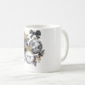 Elegant Black and White Christmas Ornaments Kaffeetasse (VorderseiteRechts)