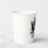 Elegant Black and White Christmas Ornaments Pappbecher (Rechts)