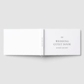 Elegant Black and White Classic Wedding Gästebuch (Voll)