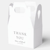 Elegant Black and White Classic Wedding Geschenkschachtel (Geöffnet)