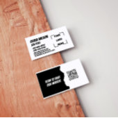 Elegant Black and White Corporate Business Card Visitenkarte