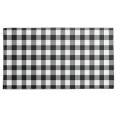 Elegant Black and White Gingham Kissenbezug (Vorderseite-Rechts)