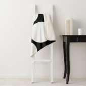 Elegant Black and White Polka Dot Blanket Sherpadecke (Beispiel)