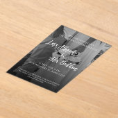 Elegant Black And White Wedding Invitation Acryleinladungen (Ablage )