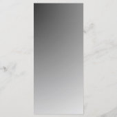 Elegant Black And White Wedding Menu Menükarte (Rückseite)