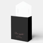 Elegant Black Bon Appetit Personalisiert Geschenkschachtel (Geöffnet)