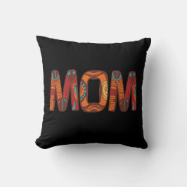 Elegant Black brown mom  Kissen