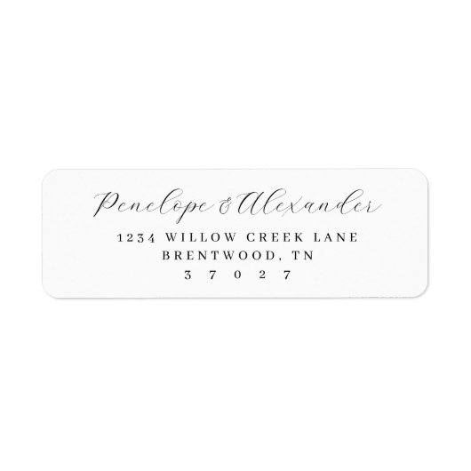 Elegant Black Calligraphy (Vorne)