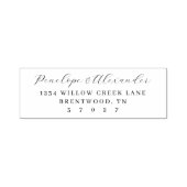 Elegant Black Calligraphy Permastempel (Design)