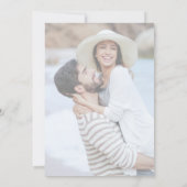 Elegant Black Calligraphy | Verblasenes Foto Hochz Einladung (Rückseite)