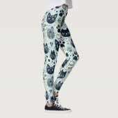Elegant Black Cat Chic Leggings (Rechts)