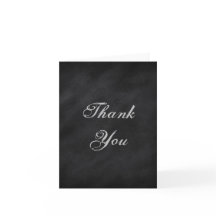 Elegant Black Chalkboard Vielen Dank