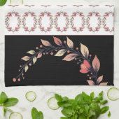 Elegant black cream and rose clay geschirrtuch (Gefaltet)