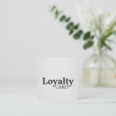 Elegant Black FALSCH Silver Loyalty Card Treuekarte (Stehend Vorderseite)