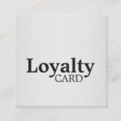 Elegant Black FALSCH Silver Loyalty Card Treuekarte (Vorderseite)